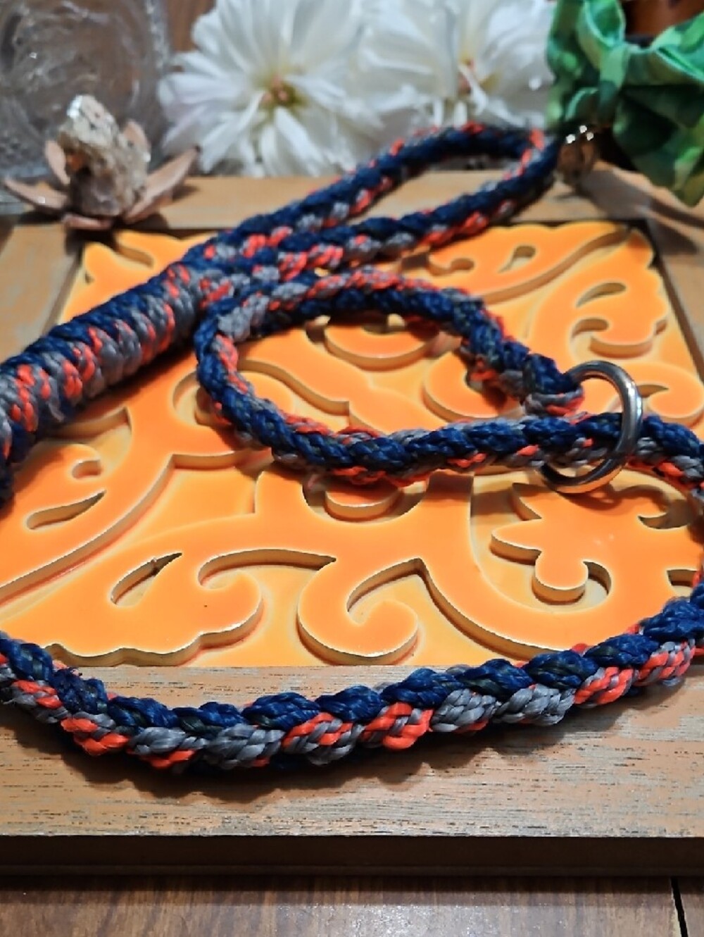 Handbraided Paracord Rope Short Leash Training Leash Adjust Choker Collar GIFTED - Picture 11 of 11
